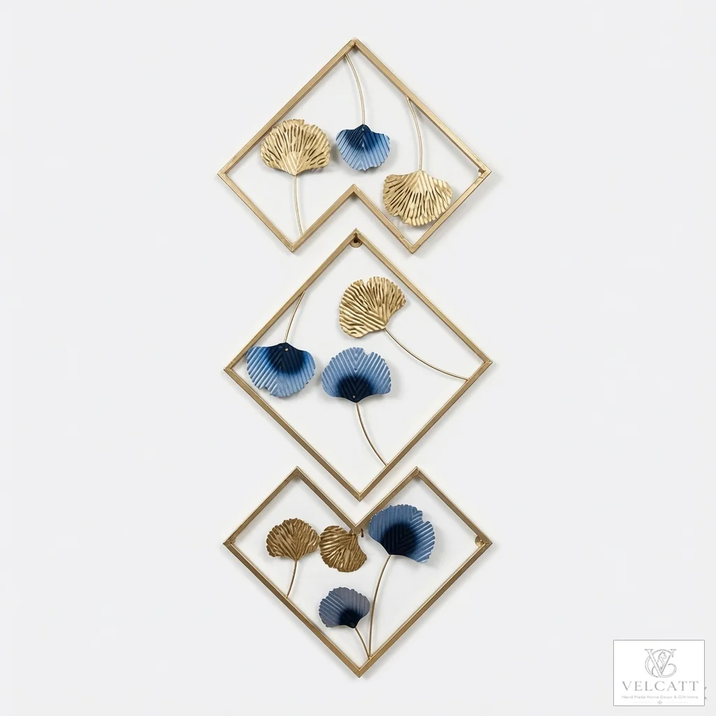 Handcrafted Metal Leaf Wall Art - Luxury Home Décor Statement Piece